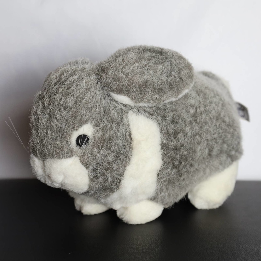 Chrisha Playful Plush Realistic Bunny Rabbit Plush 12" Stuffed Animal 80's Vtg